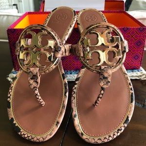 Tory Bruch Blush Roccia / Gold Sandals